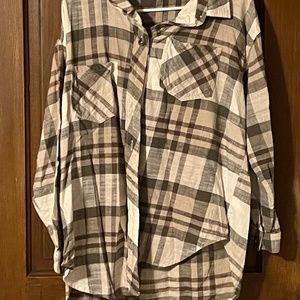 Maurices XL plaid flannel shirt